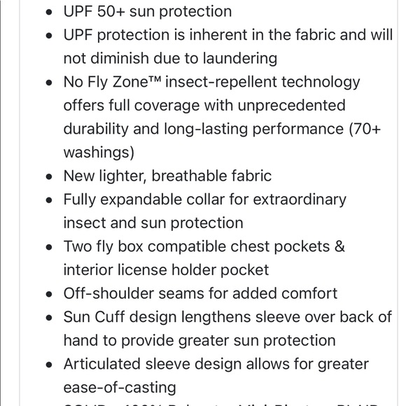 Simms BugStopper NFZ Shirt - Picture 13 of 14